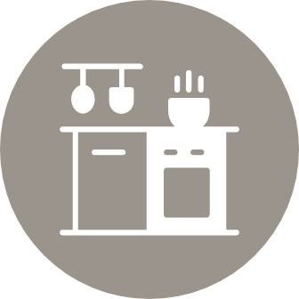 Become your own top chef in your designer kitchen with stainless steel appliances
