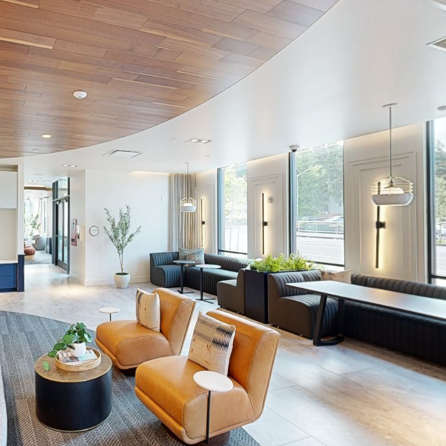 Co-Working Lounge With Work Stations